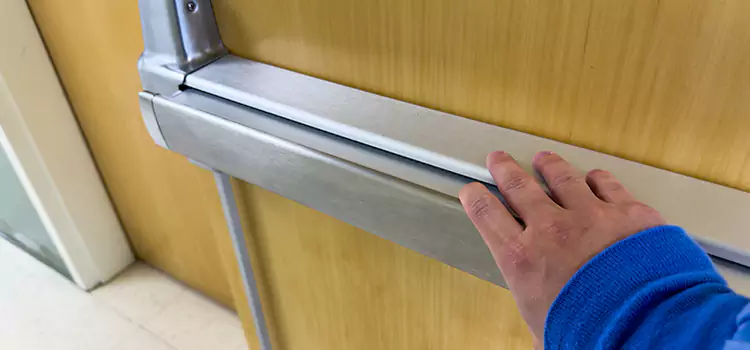Installing a Push Bar on a Door Stevenson Ranch